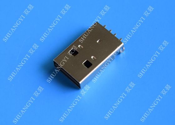 Κίνα USB 2,0 ένας αρσενικός συνδετήρας χρέωσης USB, βούλωμα Jack που τοποθετεί την ύλη συγκολλήσεως 4 συνδετήρας PCB καρφιτσών προμηθευτής