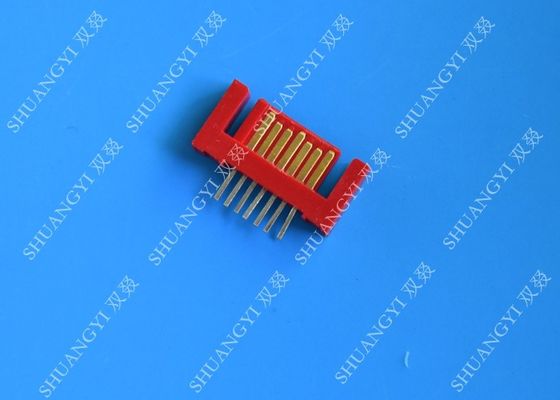 Κίνα Ελαφρύς κόκκινος εξωτερικός τύπος τάσης 500V SMT συνδετήρων καρφιτσών SATA 7 προμηθευτής