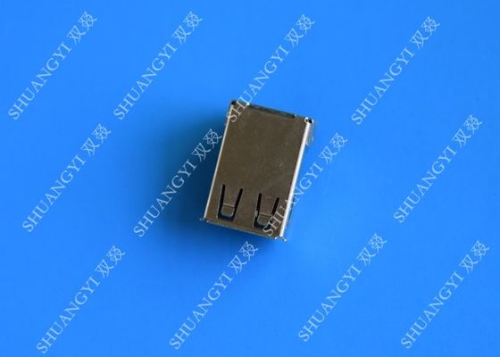Κίνα 4 συνδετήρας χρέωσης τύπων USB καρφιτσών AF, θηλυκός SMT USB 2,0 συνδετήρας σωστής γωνίας προμηθευτής