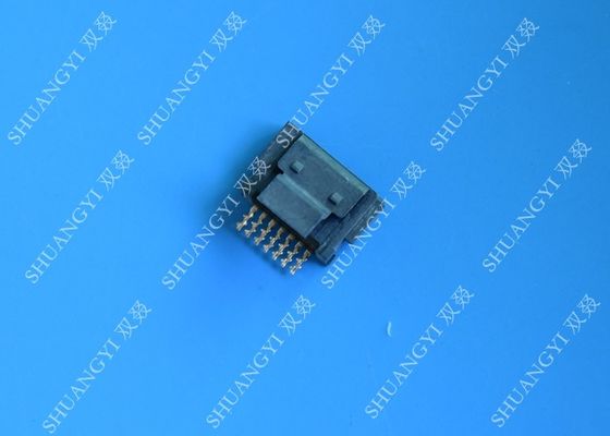 Κίνα Αρσενικός συνδετήρας 7 PC SMT Crimp συνδετήρων λιμένων καρφιτσών ESATA τύπος με το σύρτη προμηθευτής
